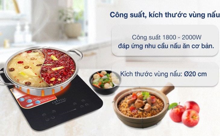 Bếp từ Crystal LY-T39 mặt bếp bằng kính Ceramic - Kanger (Trung Quốc) chịu nhiệt tốt Bếp từ Crystal LY-T39 mặt bếp bằng kính Ceramic - Kanger (Trung Quốc) chịu nhiệt tốt