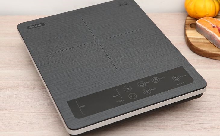 Bếp từ Rinnai RC-I200G bảng điều khiển cảm ứng nhạy, có hình minh hoạ Bếp từ Rinnai RC-I200G bảng điều khiển cảm ứng nhạy, có hình minh hoạ