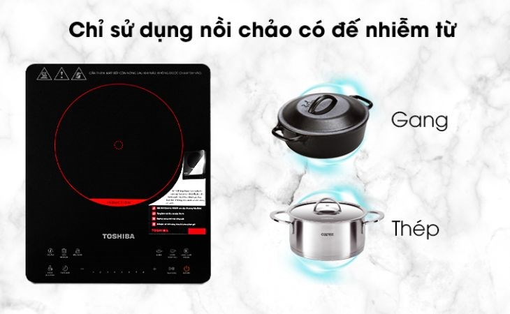 Bếp từ Toshiba IC-20S1PV thích hợp dùng trong gia đình Bếp từ Toshiba IC-20S1PV thích hợp dùng trong gia đình